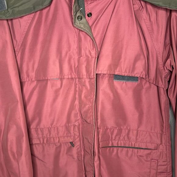 Eddie Bauer Vintage Goretex Dusty Pink Mauve Hooded Jacket Size Small - Picture 3 of 14